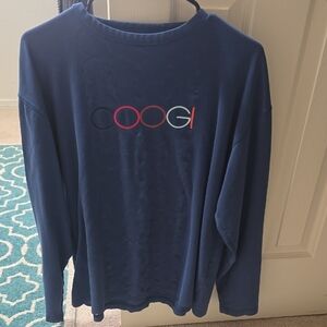 COOGI Navy Long Sleeve Top with Logo